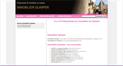 Desktop Screenshot of immobilierquimper.com