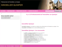 Tablet Screenshot of immobilierquimper.com